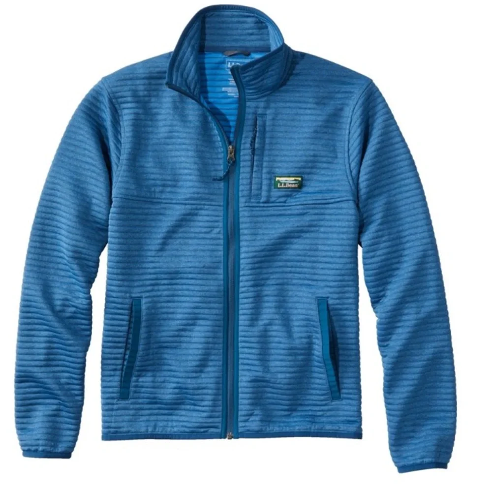LL BEAN MENS Airlight Knit Full-Zip BLUE XXXL SLIGHTLY FITTED jacket coat quilt - Picture 12 of 12
